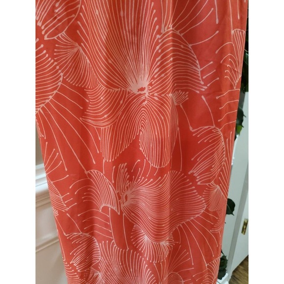 Maurices Womens Red Floral Polyester Round Neck Short Sleeve Long Maxi Dress XL - Picture 13 of 15